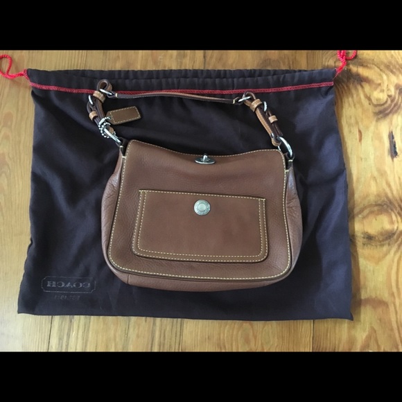 Coach Chelsea Leather Bag In Cognac - Picture 2 of 8